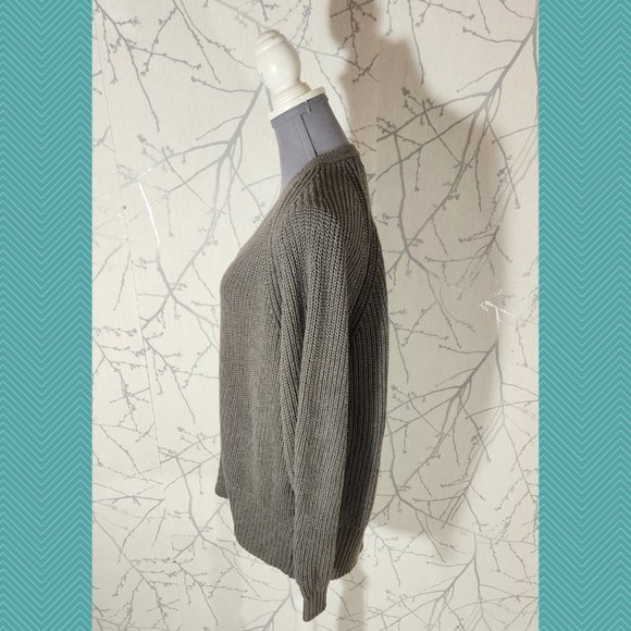 Urban Outfitters Gray Cotton Blend Ribbed Knit Open Front Cardigan - Picture 3 of 5